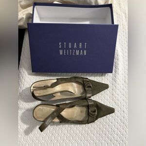 Stuart Weitzman Dark Green Heels